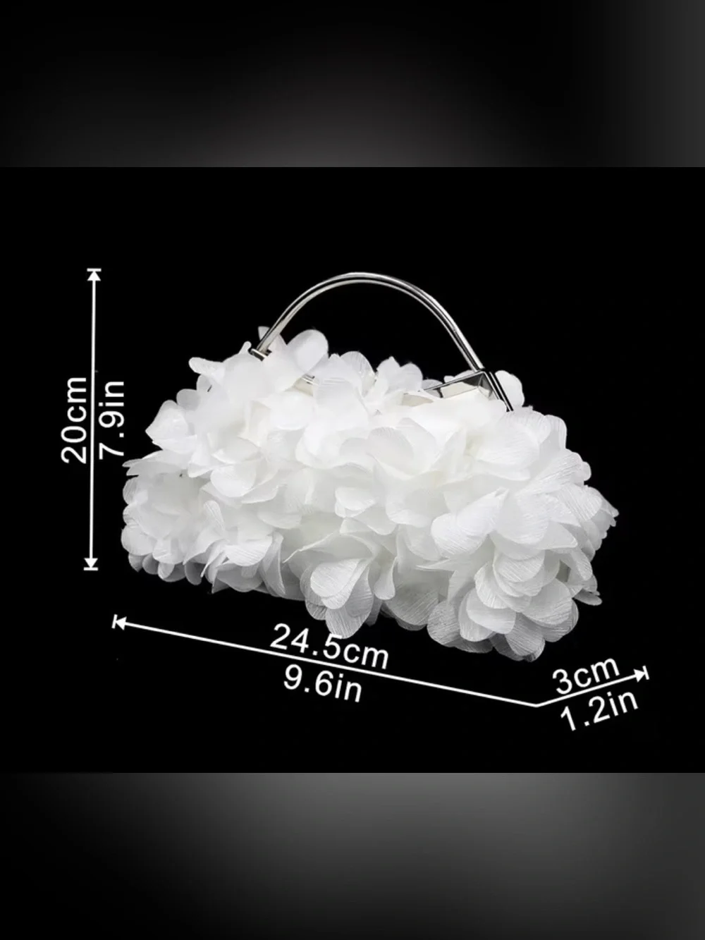 Pink Floral Petal Clutch Wristlet